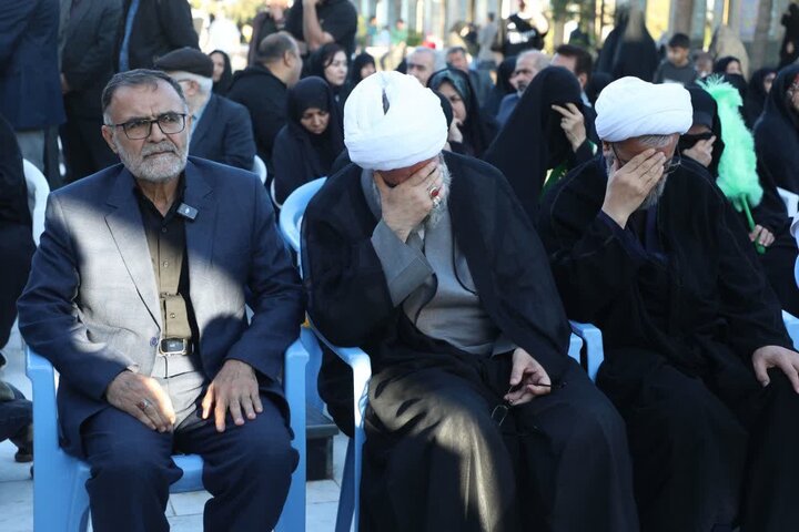 تصاویر / ادای احترام به مقام شامخ شهدای والامقام محمد قدرتی، امیر حداد و مهدی علی‌میرزایی در دامغان