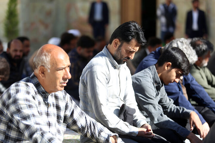 آیین خطبه‌خوانی اصحاب رسانه و کارکنان سپاه قم به مناسبت دهه کرامت