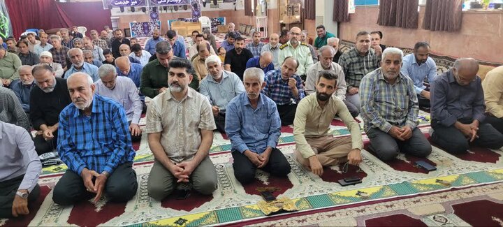 نمازجمعه امروز شهر سعدآباد به روایت تصاویر