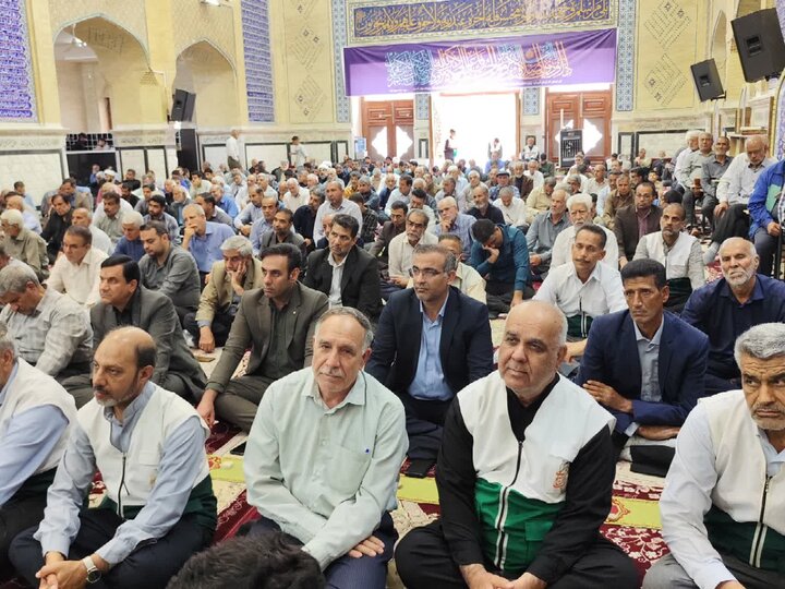 تصاویر/ اقامه نمازجمعه شهر بم