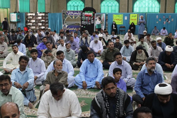تصاویر/ آیین عبادی سیاسی نماز جمعه شهرستان دلگان