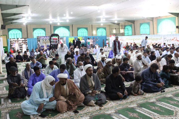 تصاویر/ آیین عبادی سیاسی نماز جمعه شهرستان دلگان