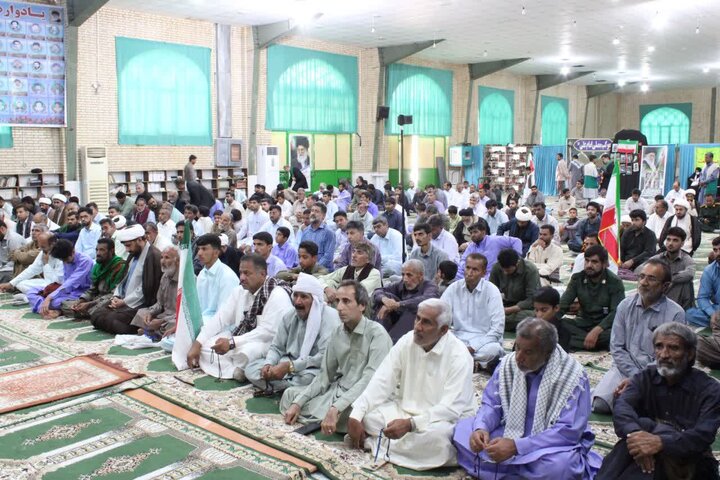 تصاویر/ آیین عبادی سیاسی نماز جمعه شهرستان دلگان