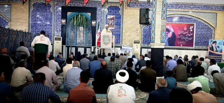 تصاویر/ اقامه نمازجمعه شهر فهرج