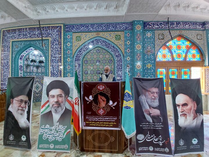 تصاویر/ برگزاری نماز جمعه شهر امامزاده عبدالله (ع) آمل