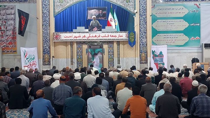 تصاویر/ آیین عبادی سیاسی نماز جمعه شهرستان زابل