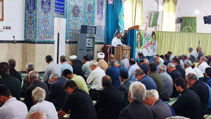 تصاویر/ اقامه نمازجمعه شهر بهرمان