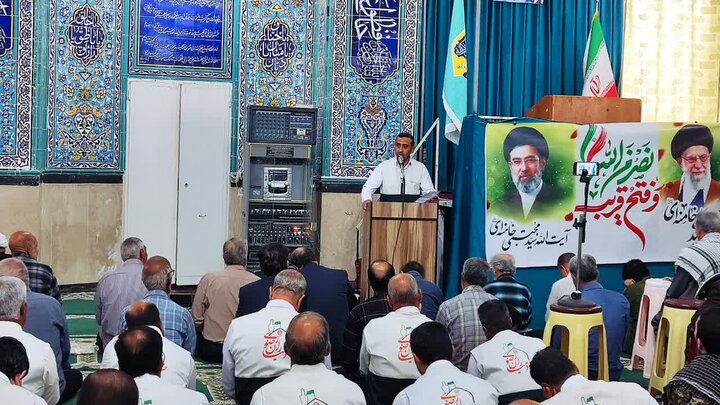تصاویر/ اقامه نمازجمعه شهر بهرمان