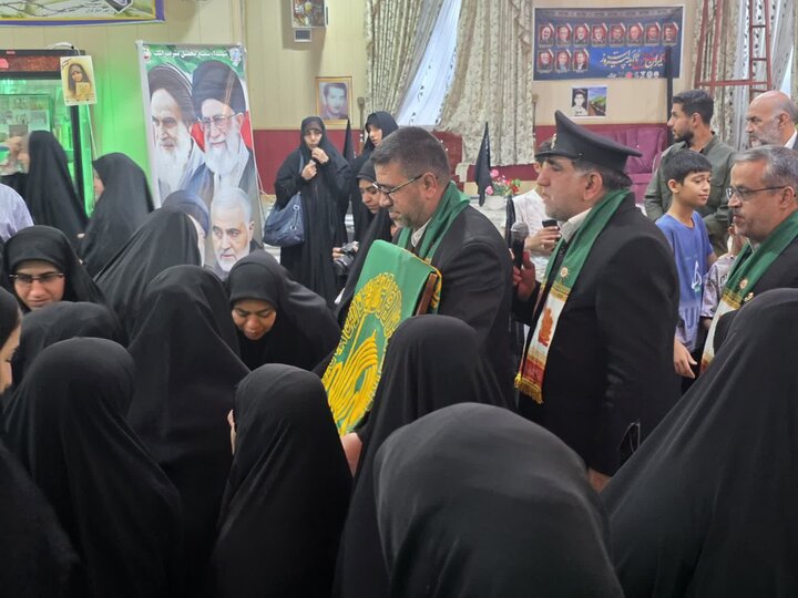 تصاویر/ خادمان امام رضا(ع) در گلزار شهدای دیلم