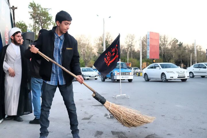 تصاویر/ فعالیت موکب مدرسه علمیه امام خامنه ای ارومیه