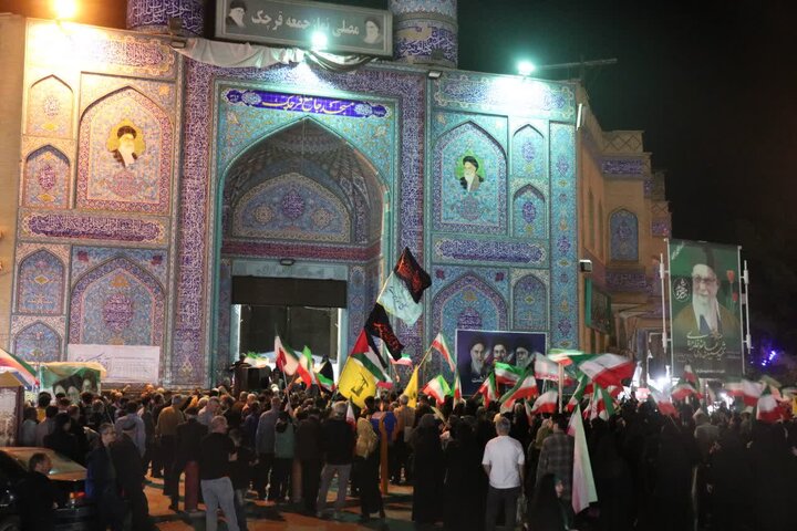 تصاویر/ پنجاه و ششمین شب اجتماع مردمی در قرچک