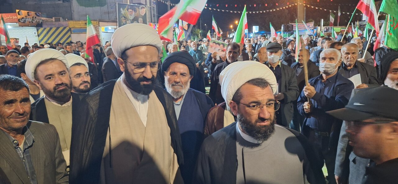 مراسم باشکوه و اجتماع مردمی شهر دهدشت