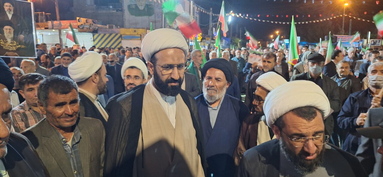 مراسم باشکوه و اجتماع مردمی شهر دهدشت