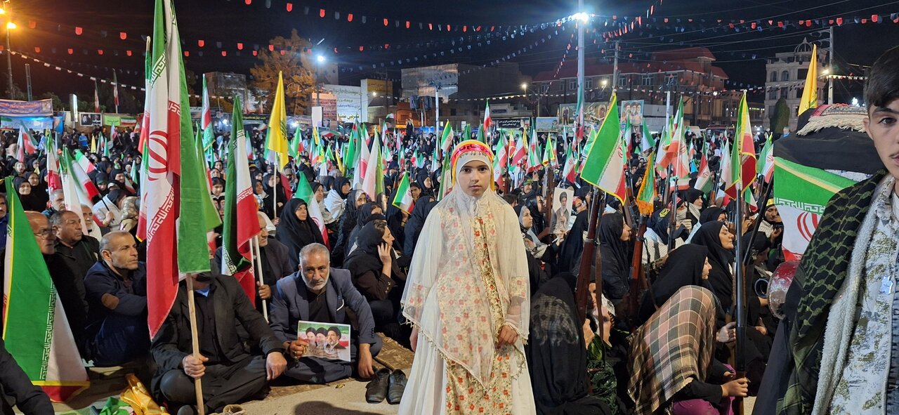 مراسم باشکوه و اجتماع مردمی شهر دهدشت