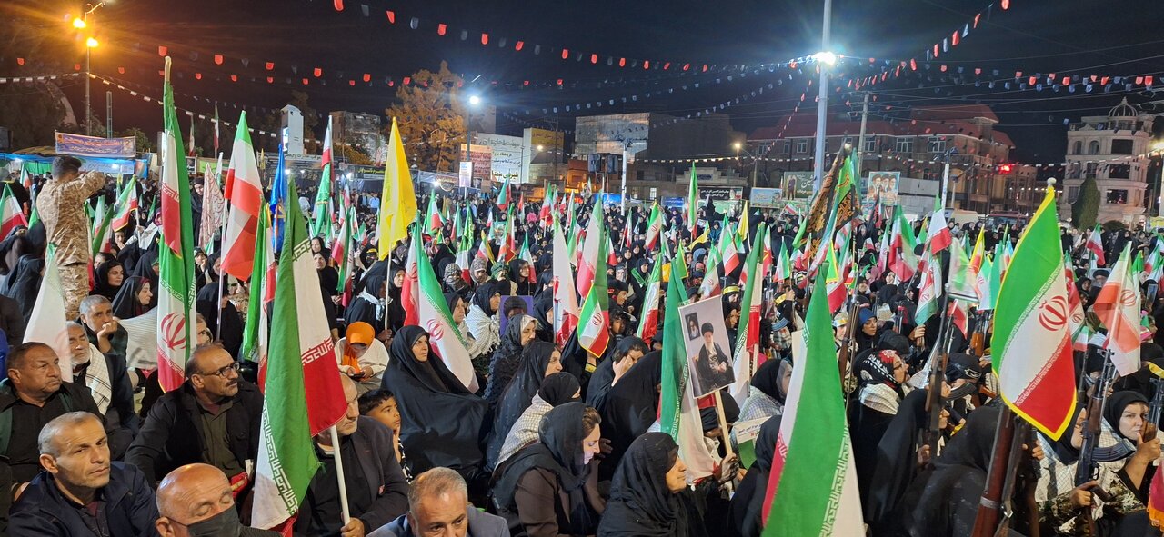 مراسم باشکوه و اجتماع مردمی شهر دهدشت