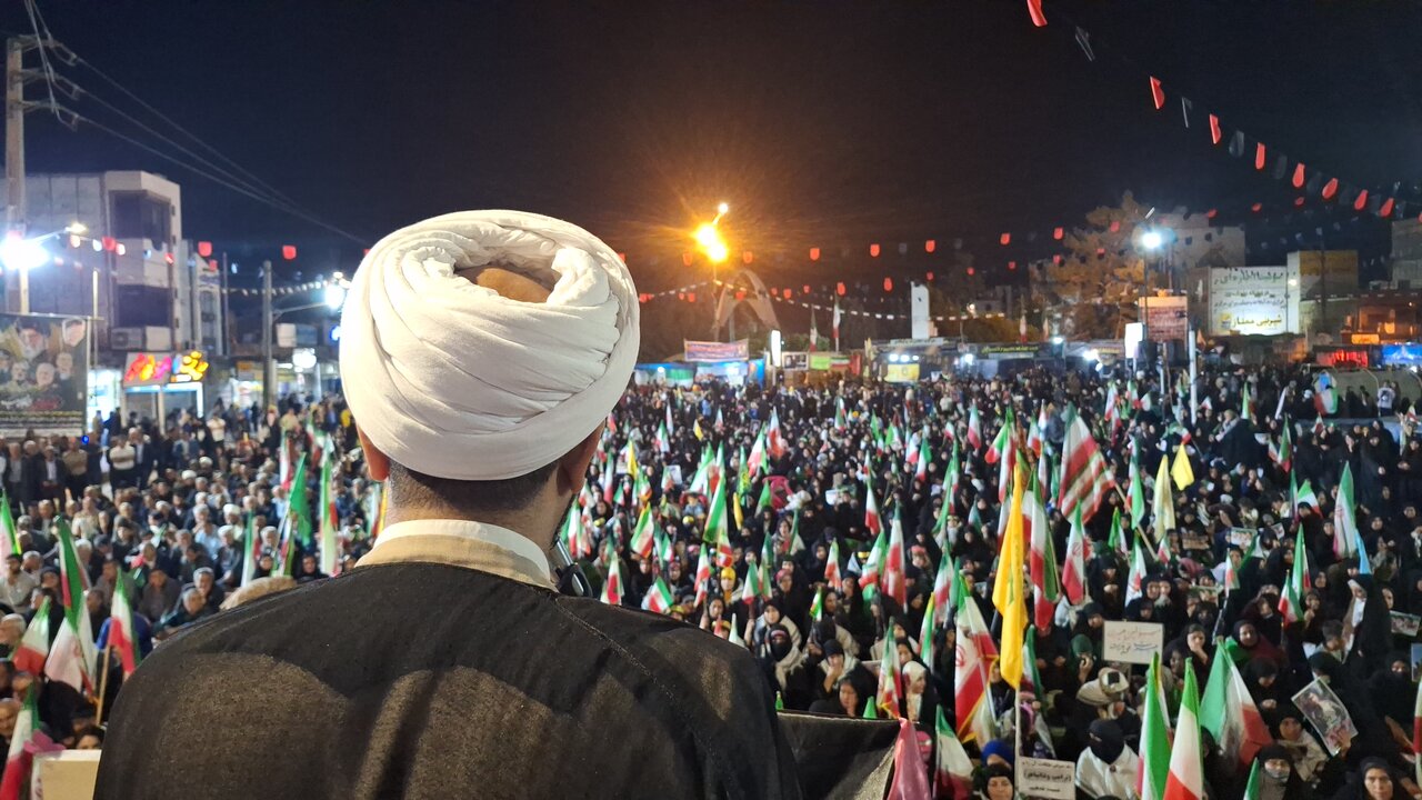 مراسم باشکوه و اجتماع مردمی شهر دهدشت