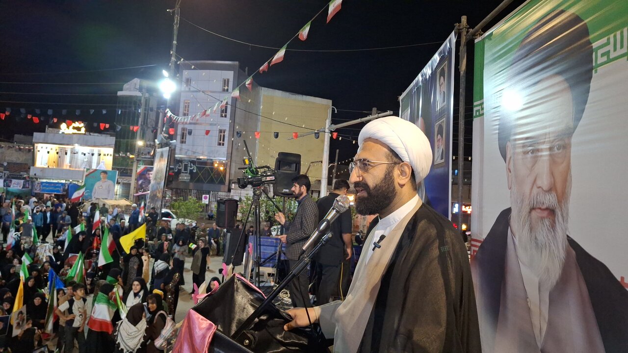 مراسم باشکوه و اجتماع مردمی شهر دهدشت