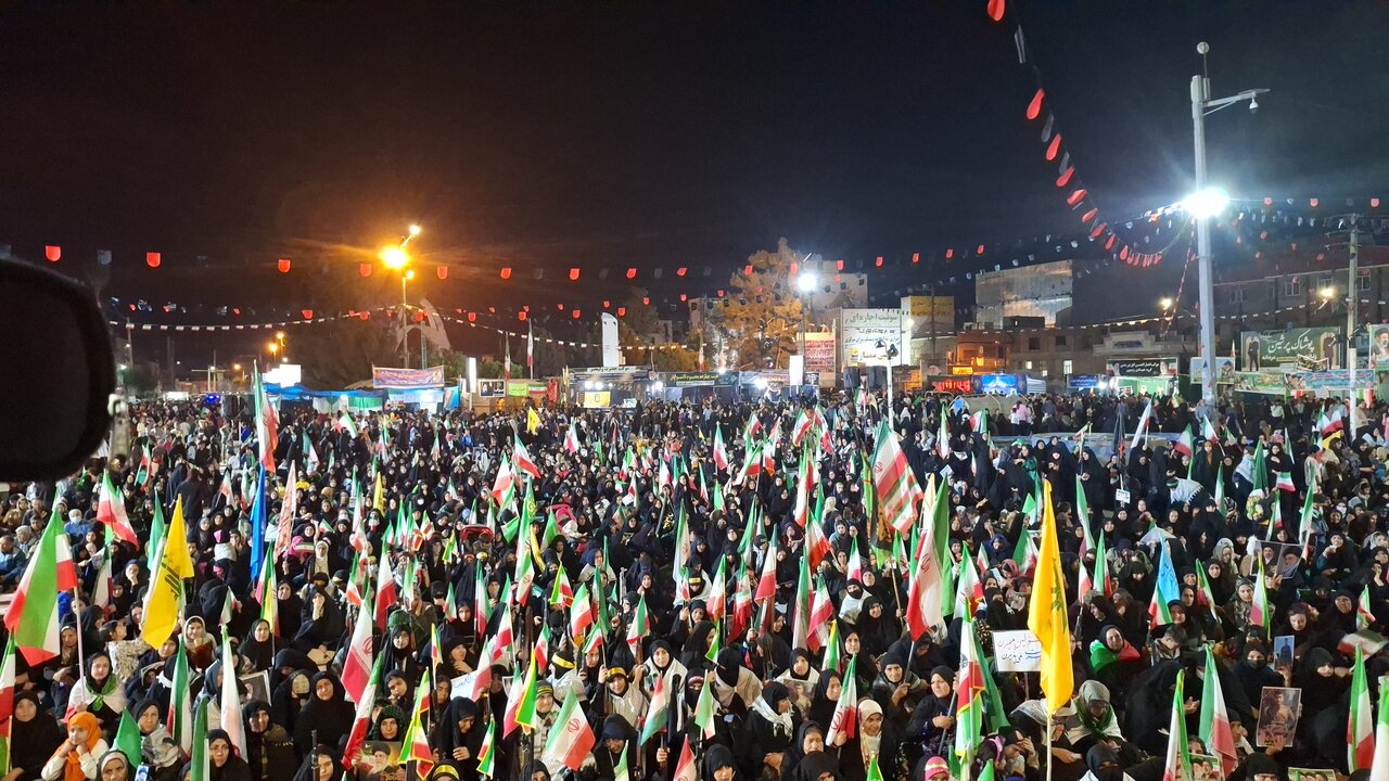 مراسم باشکوه و اجتماع مردمی شهر دهدشت