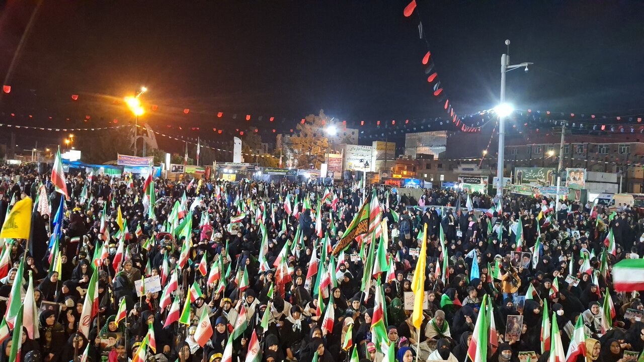 مراسم باشکوه و اجتماع مردمی شهر دهدشت