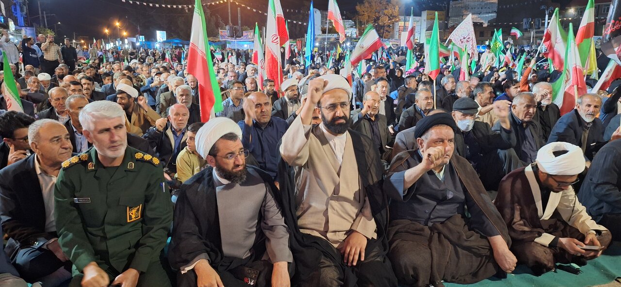مراسم باشکوه و اجتماع مردمی شهر دهدشت