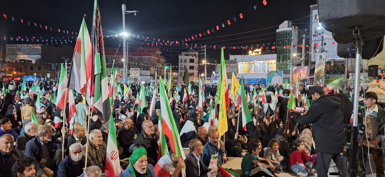 مراسم باشکوه و اجتماع مردمی شهر دهدشت
