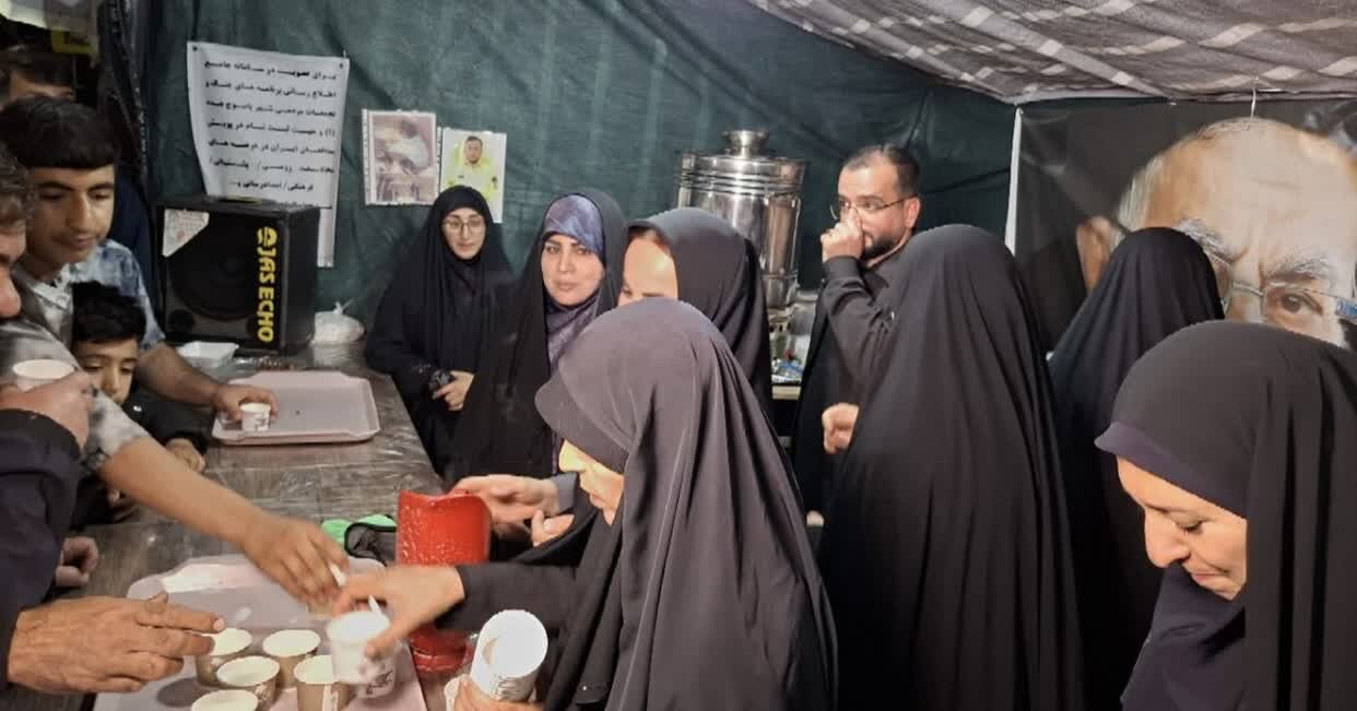 فریاد رسا و میدان‌داری شیرزنان کهگیلویه و بویراحمد در پنجاه و چهارمین شب موکب شهدا