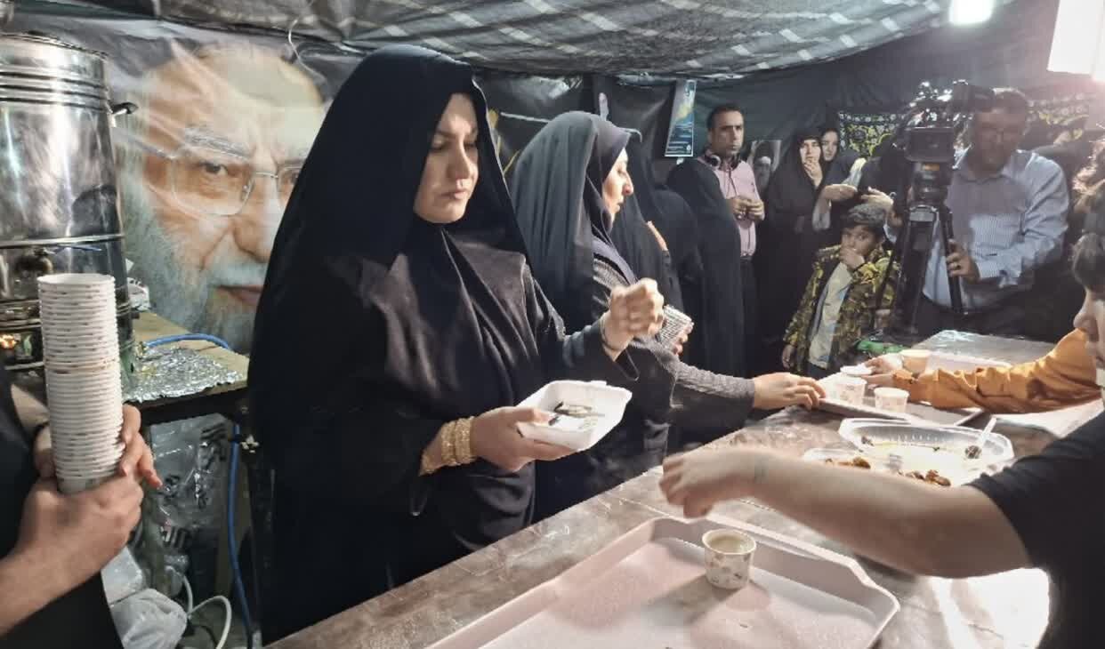 فریاد رسا و میدان‌داری شیرزنان کهگیلویه و بویراحمد در پنجاه و چهارمین شب موکب شهدا