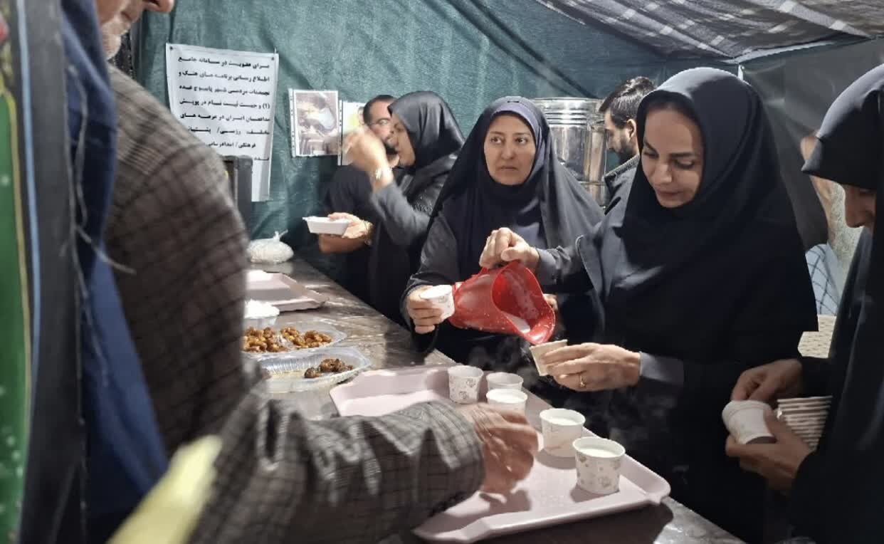 فریاد رسا و میدان‌داری شیرزنان کهگیلویه و بویراحمد در پنجاه و چهارمین شب موکب شهدا
