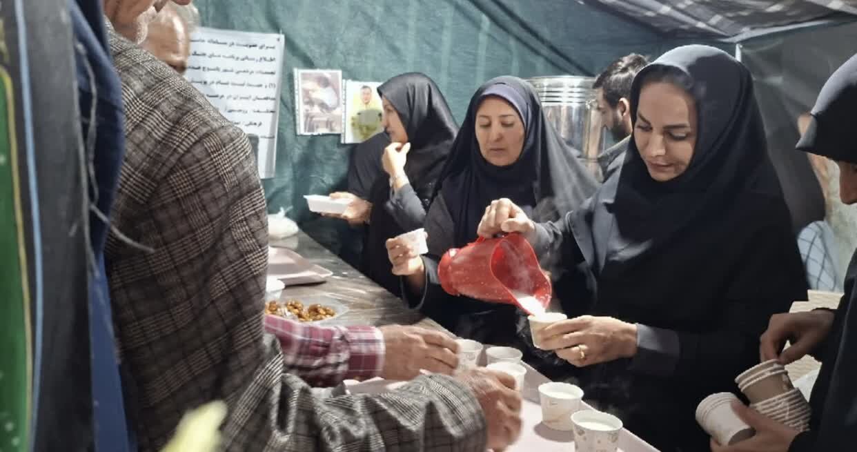 فریاد رسا و میدان‌داری شیرزنان کهگیلویه و بویراحمد در پنجاه و چهارمین شب موکب شهدا