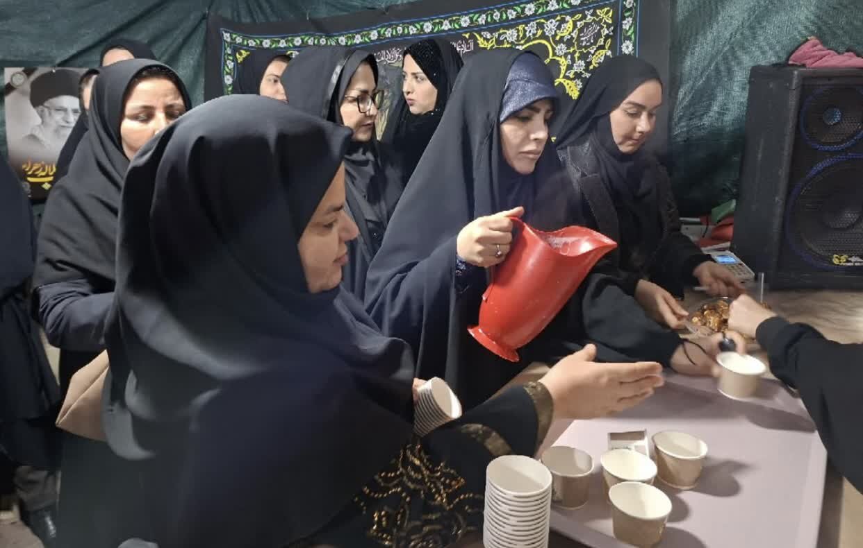 فریاد رسا و میدان‌داری شیرزنان کهگیلویه و بویراحمد در پنجاه و چهارمین شب موکب شهدا
