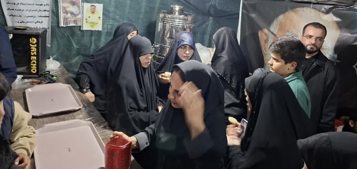 فریاد رسا و میدان‌داری شیرزنان کهگیلویه و بویراحمد در پنجاه و چهارمین شب موکب شهدا