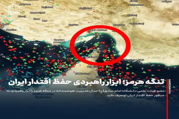 عکس نوشت| تنگه هرمز؛ ابزار راهبردی حفظ اقتدار ایران