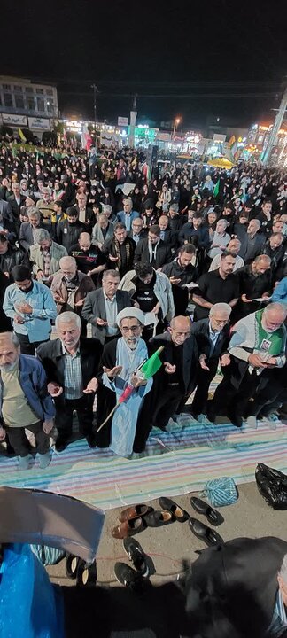 تصاویر/ نماز استغاثه به امام زمان (عج) در شهرستان آمل