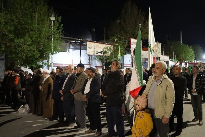 تصاویر / مردم بخش نازلو: حمایت از نیروهای مسلح تا خونخواهی رهبر شهید