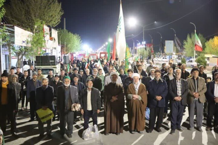 تصاویر / مردم بخش نازلو: حمایت از نیروهای مسلح تا خونخواهی رهبر شهید