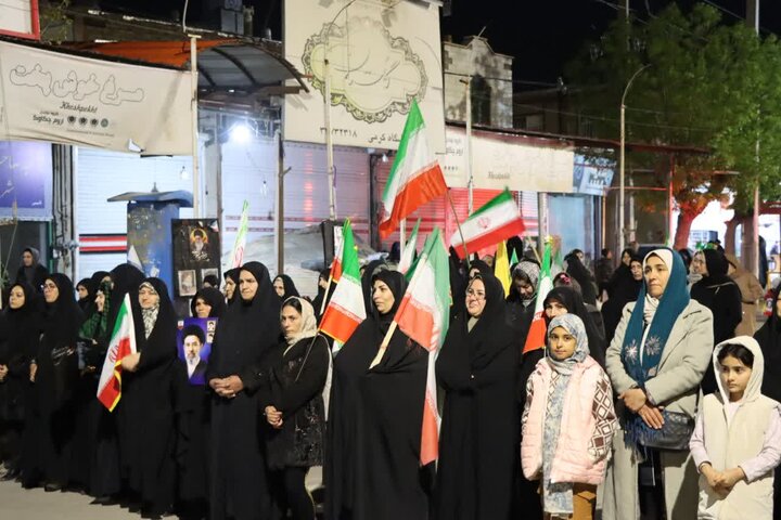 تصاویر / مردم بخش نازلو: حمایت از نیروهای مسلح تا خونخواهی رهبر شهید