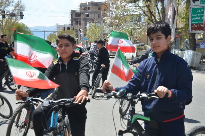 تصاویر/ اجتماع بزرگ دوچرخه سواری« سربازان  سیدعلی» به همت مدرسه علمیه امام علی علیه السلام سلماس