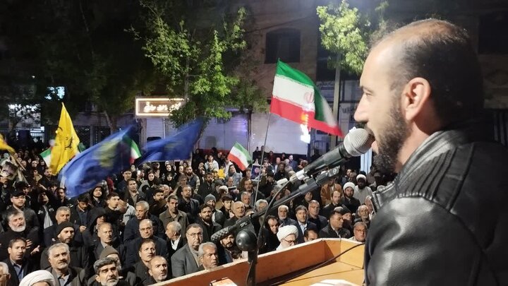 تصاویر/ خونخواهی رهبر شهید؛ شعار اصلی تجمع پنجاه و پنجم مردم شهرستان میاندوآب