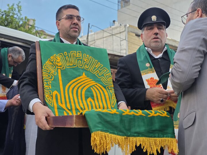 تصاویر/ حضور کاروان زیر سایه خورشید در منزل جانباز دفاع مقدس