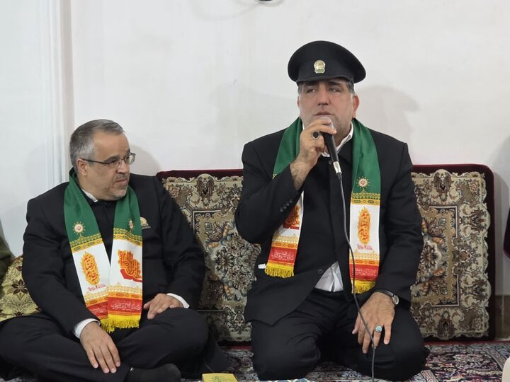 تصاویر/ حضور کاروان زیر سایه خورشید در منزل جانباز دفاع مقدس