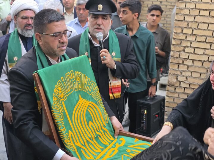 تصاویر/ حضور کاروان زیر سایه خورشید در منزل جانباز دفاع مقدس