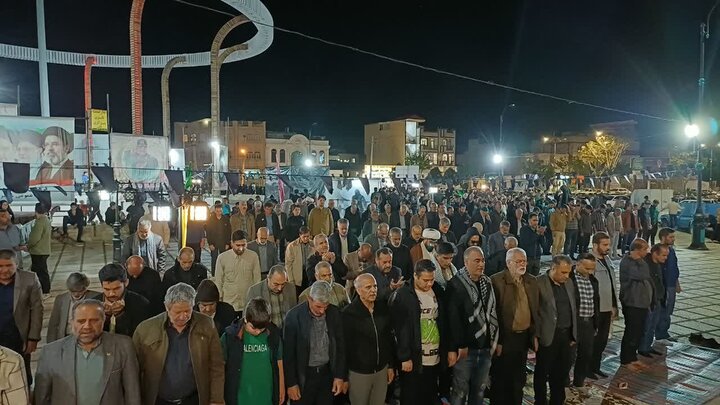 تصاویر/اقامه نماز استغاثه به امام زمان (عج)در زرندیه