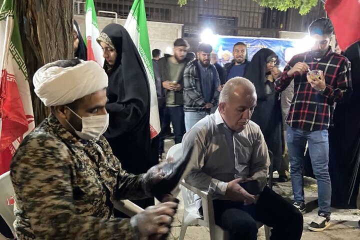 تصاویر/ موکب حوزوی طلاب و روحانیون بسیجی کرمانشاه در اجتماع «نحن منتقمون»