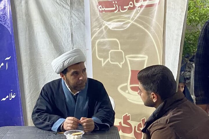 تصاویر/ موکب حوزوی طلاب و روحانیون بسیجی کرمانشاه در اجتماع «نحن منتقمون»