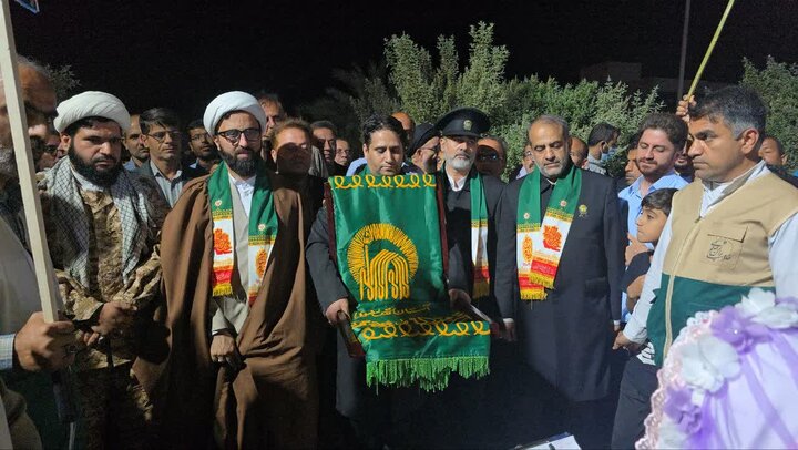 تصاویر/ حضور خادمان امام رضا(ع) در شهر کاکی