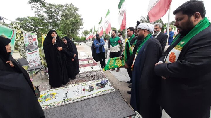 تصاویر/گام از سفر معنوی کاروان «زیر سایه خورشید» در منطقه کاشان