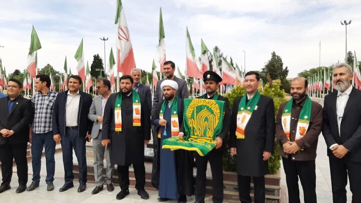 تصاویر/گام از سفر معنوی کاروان «زیر سایه خورشید» در منطقه کاشان