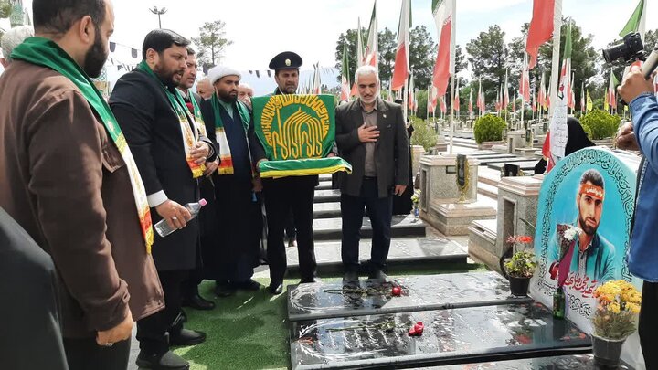 تصاویر/گام از سفر معنوی کاروان «زیر سایه خورشید» در منطقه کاشان