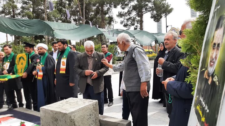 تصاویر/گام از سفر معنوی کاروان «زیر سایه خورشید» در منطقه کاشان