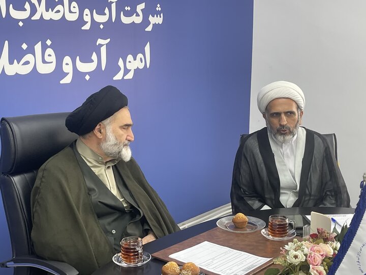 تصاویر/ حضور امام جمعه نوشهر در اداره آب و فاضلاب شهرستان نوشهر